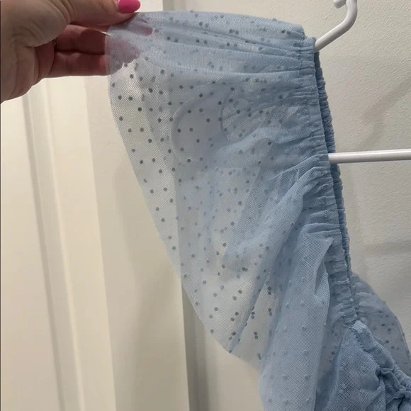 Petal & Pup Blue Ruffled Tiered Maxi Dress - Picture 4 of 4